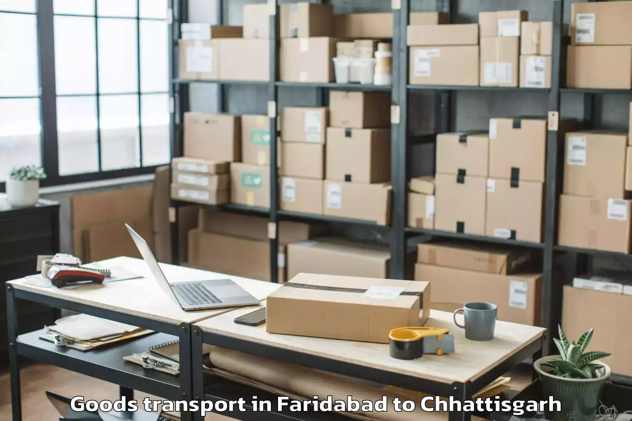 Faridabad to Labhandih Goods Transport